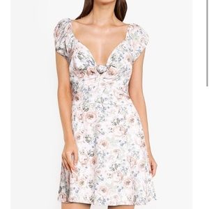 NWT Abercrombie floral off the shoulder dress